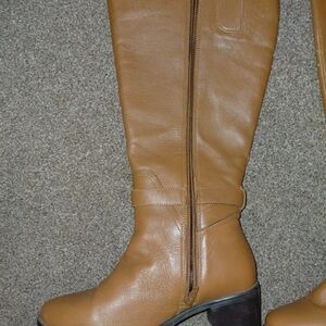 Stylish Tan Over the Knee Boots
